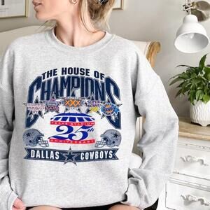 Dallas Cowboys 25Th Football, Retro Style Unisex Sweatshirt